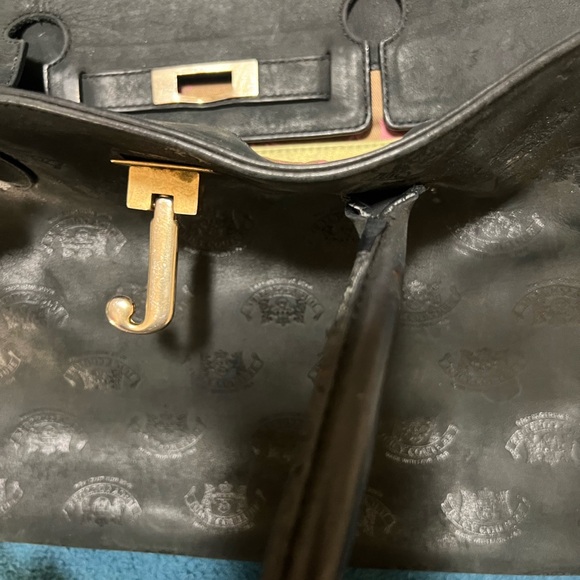COPY - Juicy Couture Large Leather Satchel with Logo Engraved Throughout. - Picture 9 of 15